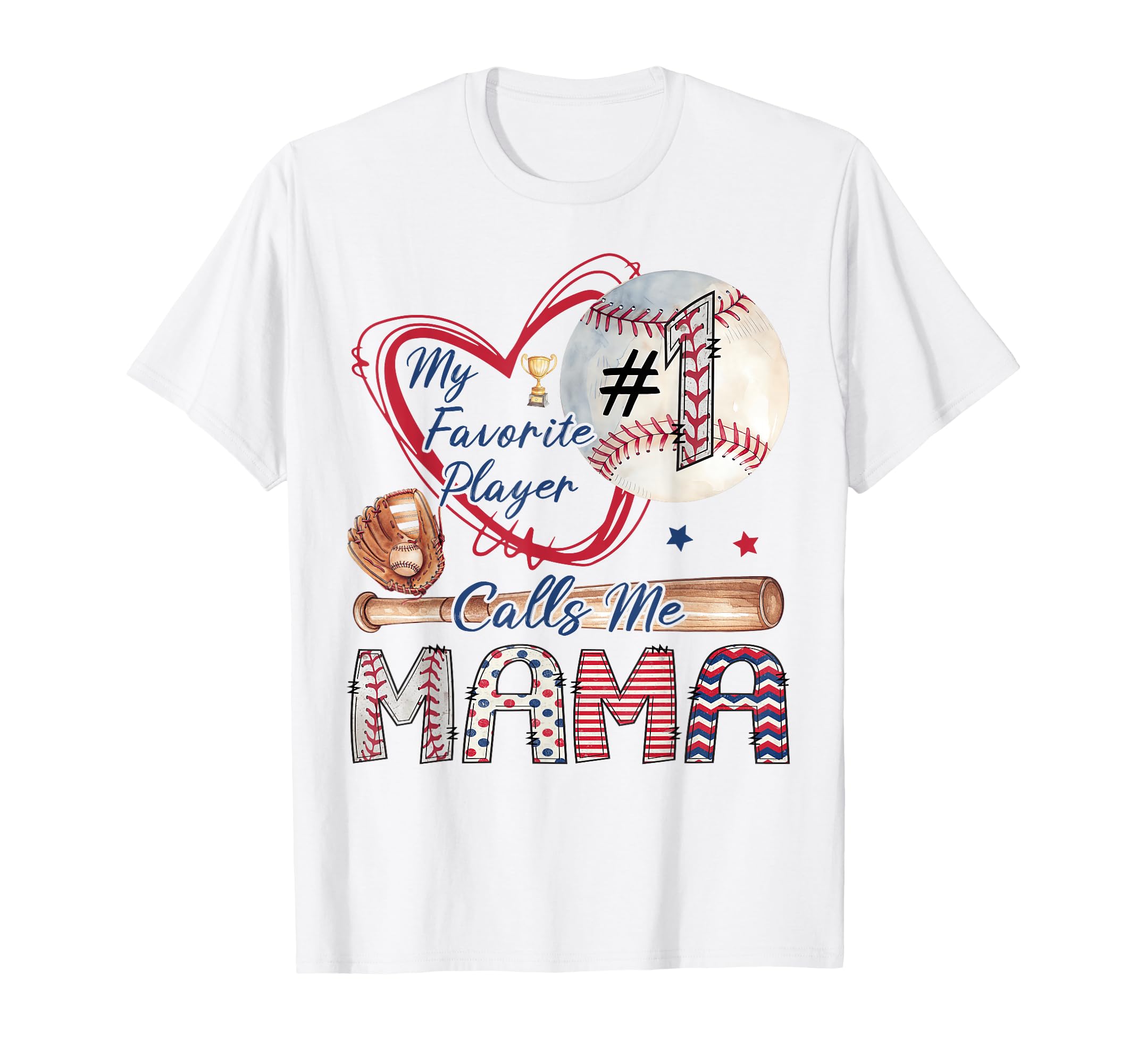 My Favorite Player Calls Me Mama T-Shirt - Aesthetic Graphic Unisex - T-Shirt, Sweatshirt, Hoodie