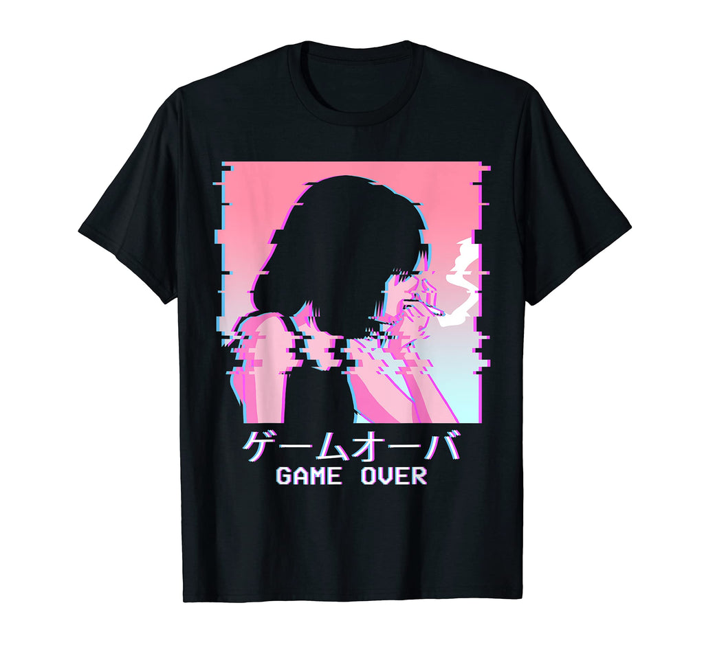 Sad Anime Waifu Game Over T-Shirt - Casual Everyday Wear for Adults - T-Shirt, Sweatshirt, Hoodie