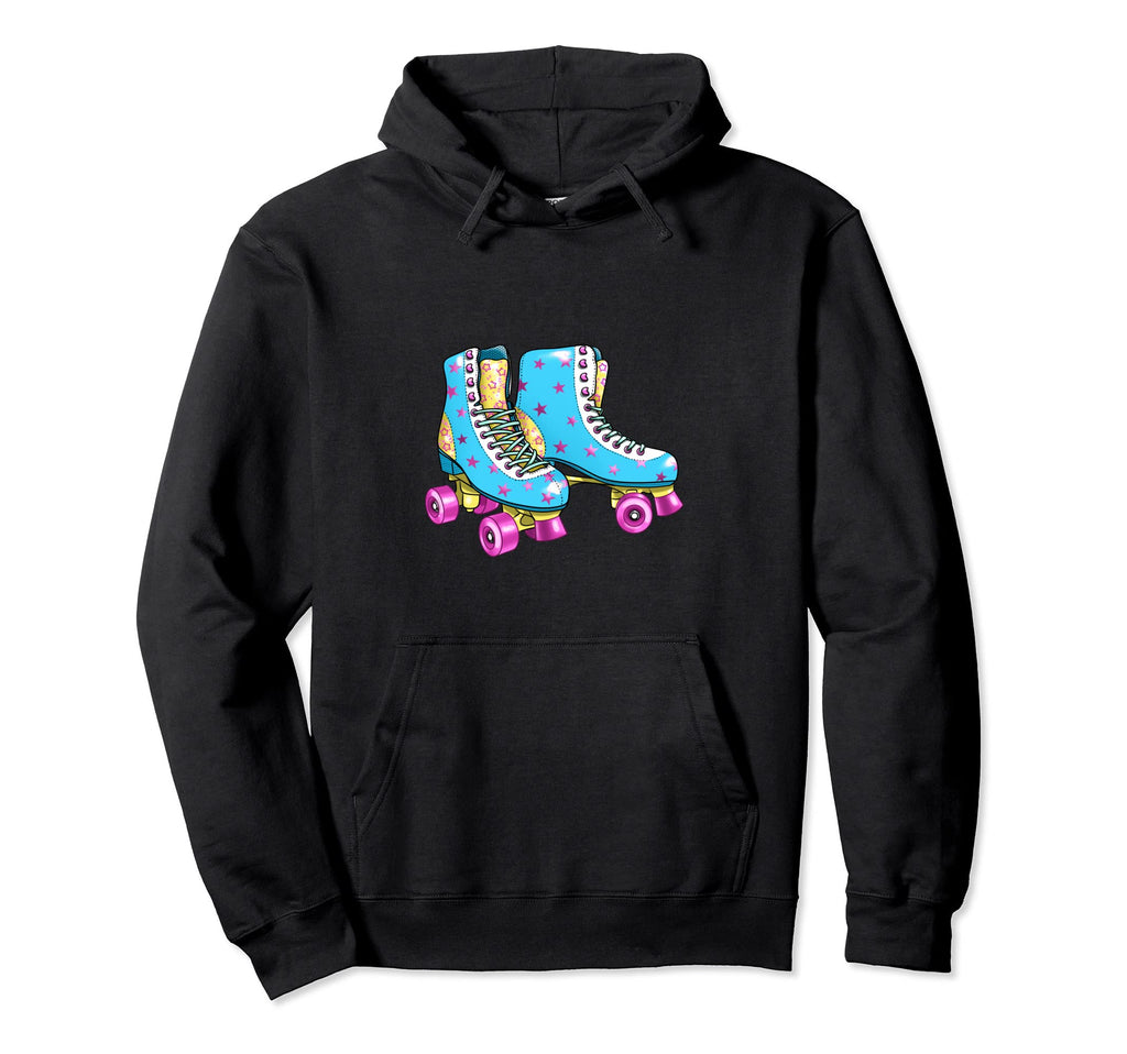 Roller Skates Stars Roller Rollerblades Hoodie - Aesthetic Graphic Unisex - T-Shirt, Sweatshirt, Hoodie