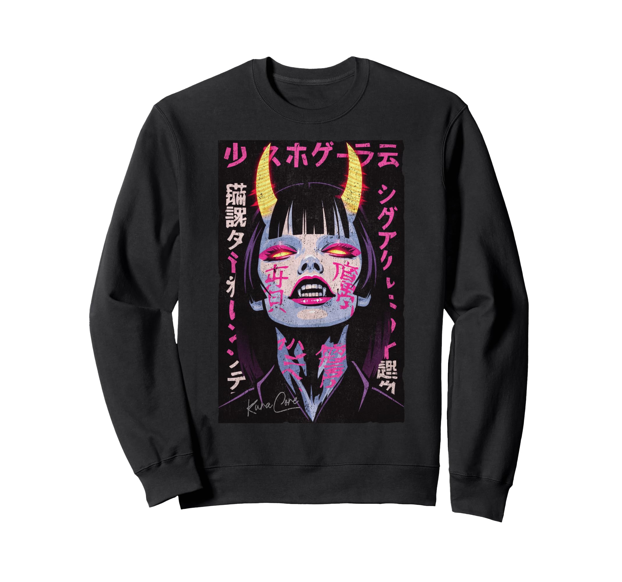 Japan Streetwear Cyberpunk Y2K Sweatshirt - Custom Art Print for Adults - T-Shirt, Sweatshirt, Hoodie