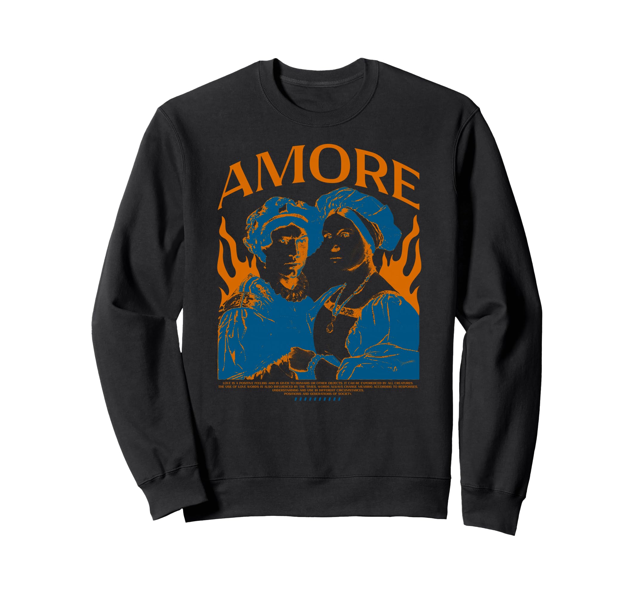 Y2K Amore Bold Urban Graffiti Sweatshirt - Novelty Apparel Men Women - T-Shirt, Sweatshirt, Hoodie