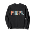 Boho Elementary Principal Back Sweatshirt - Fun Novelty Design for Adults - T-Shirt, Sweatshirt, Hoodie