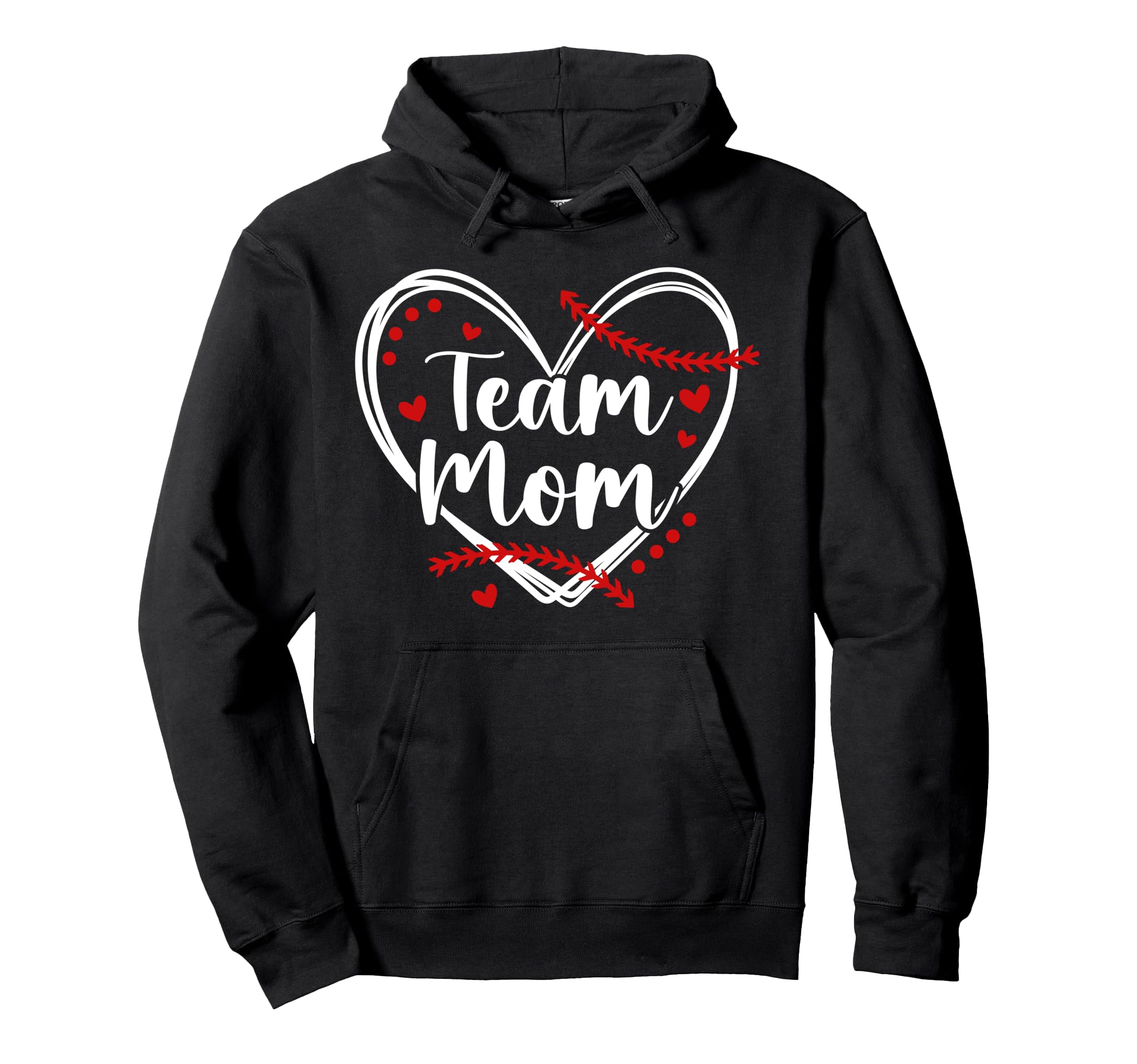 Baseball Team Mom Appreciation Hoodie - Custom Art Print for Adults - T-Shirt, Sweatshirt, Hoodie