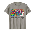Peace Love Jack Russell Tie Dye Dog T-Shirt - Minimalist Print for Adults - T-Shirt, Sweatshirt, Hoodie