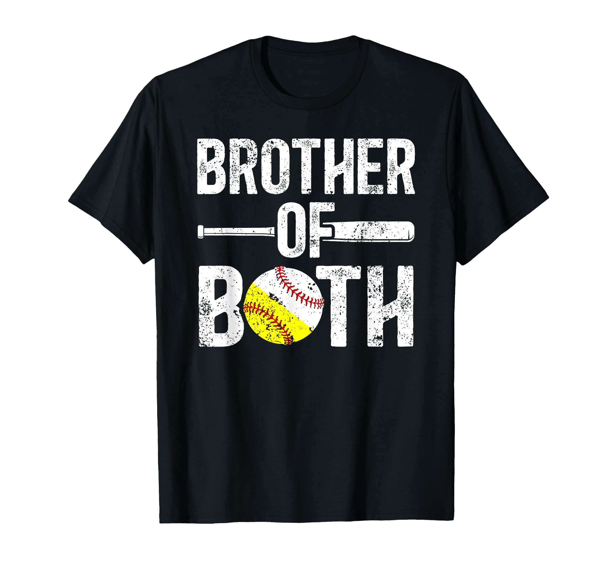 Brother Both Softball Baseball Brother T-Shirt - Novelty Apparel Unisex - T-Shirt, Sweatshirt, Hoodie