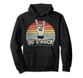 80S Rock Nostalgia Hand Symbol Hoodie - Trendy Graphic Unisex - T-Shirt, Sweatshirt, Hoodie