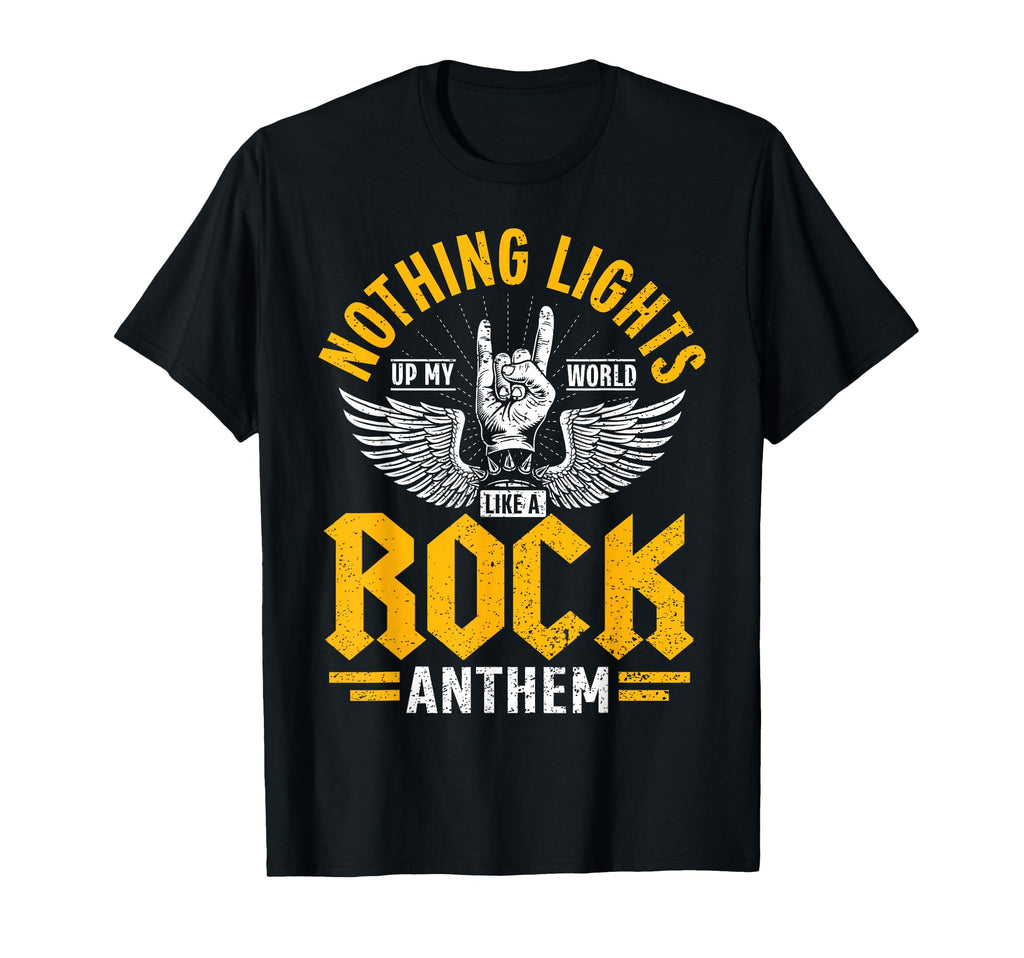 Nothing Lights Up My World Like Rock T-Shirt - Graphic Print Men Women - T-Shirt, Sweatshirt, Hoodie