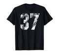 White Baseball Number 37 Jersey Player T-Shirt - Streetwear Style Unisex - T-Shirt, Sweatshirt, Hoodie