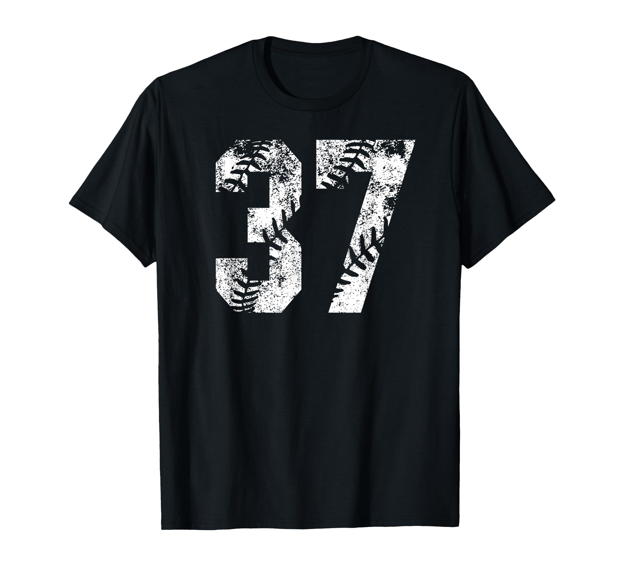 White Baseball Number 37 Jersey Player T-Shirt - Streetwear Style Unisex - T-Shirt, Sweatshirt, Hoodie