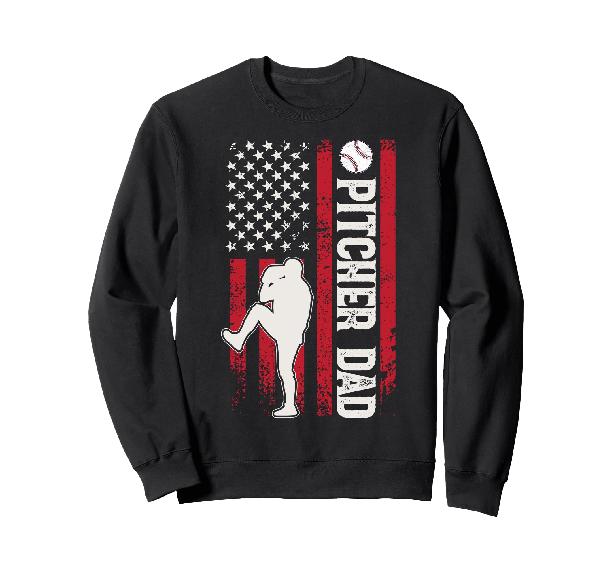 Baseball Pitcher Dad Baseball Sweatshirt - Streetwear Style for Adults - T-Shirt, Sweatshirt, Hoodie