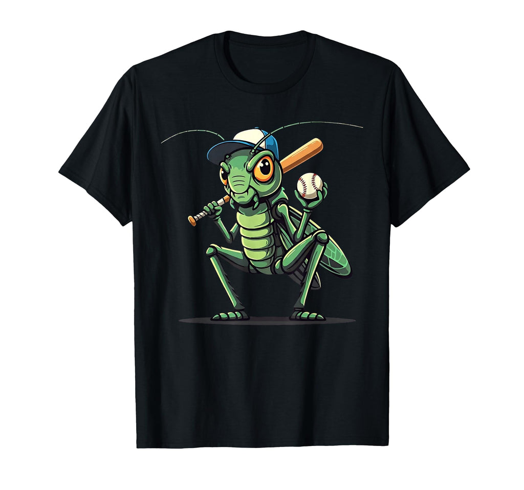 Baseball Grasshopper Insect Lover T-Shirt - Fun Novelty Design for Adults - T-Shirt, Sweatshirt, Hoodie