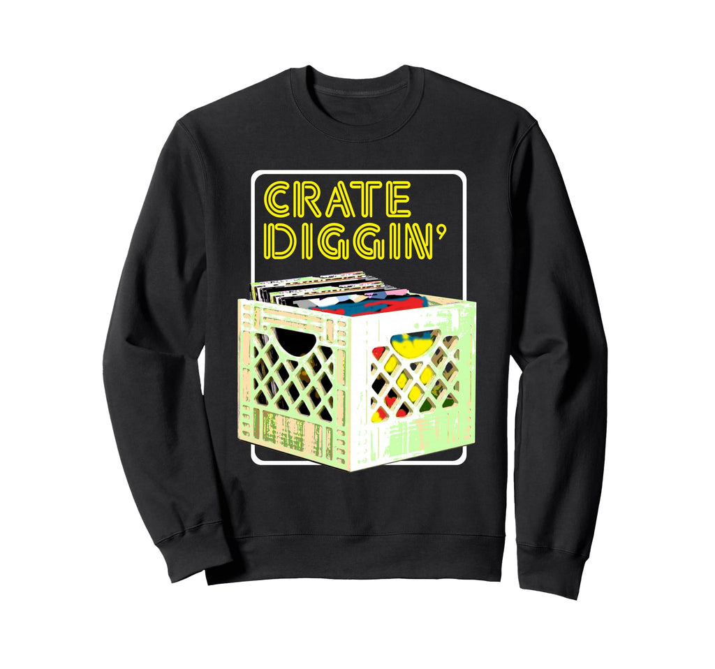 Old School Dj Hip Hop Vinyl Sweatshirt - Streetwear Style for Adults - T-Shirt, Sweatshirt, Hoodie