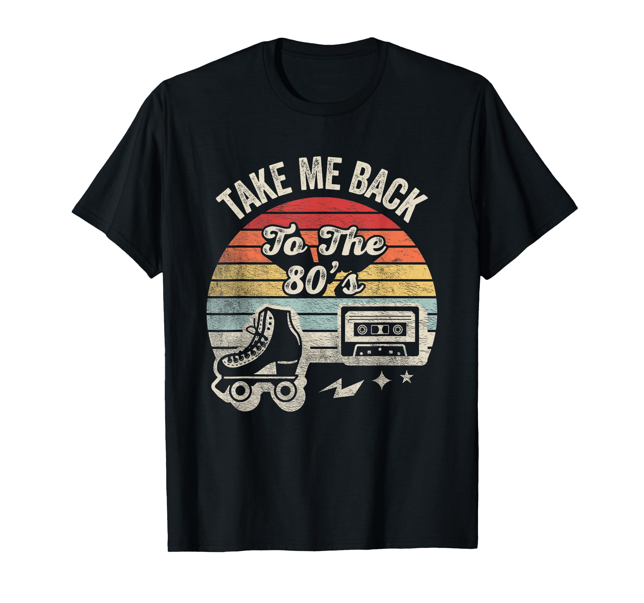Take Me Back To 80S Roller Skate Cassette T-Shirt - Novelty Apparel Unisex - T-Shirt, Sweatshirt, Hoodie
