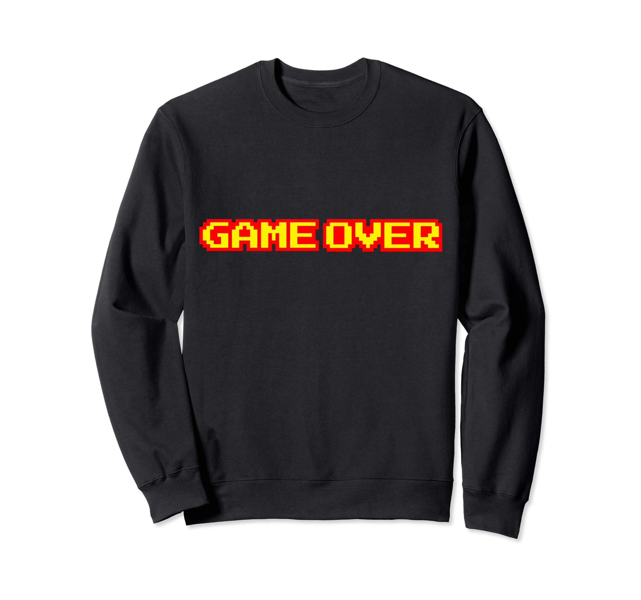 8Bit Game Over Arcade Video Games Sweatshirt - Streetwear Style for Adults - T-Shirt, Sweatshirt, Hoodie