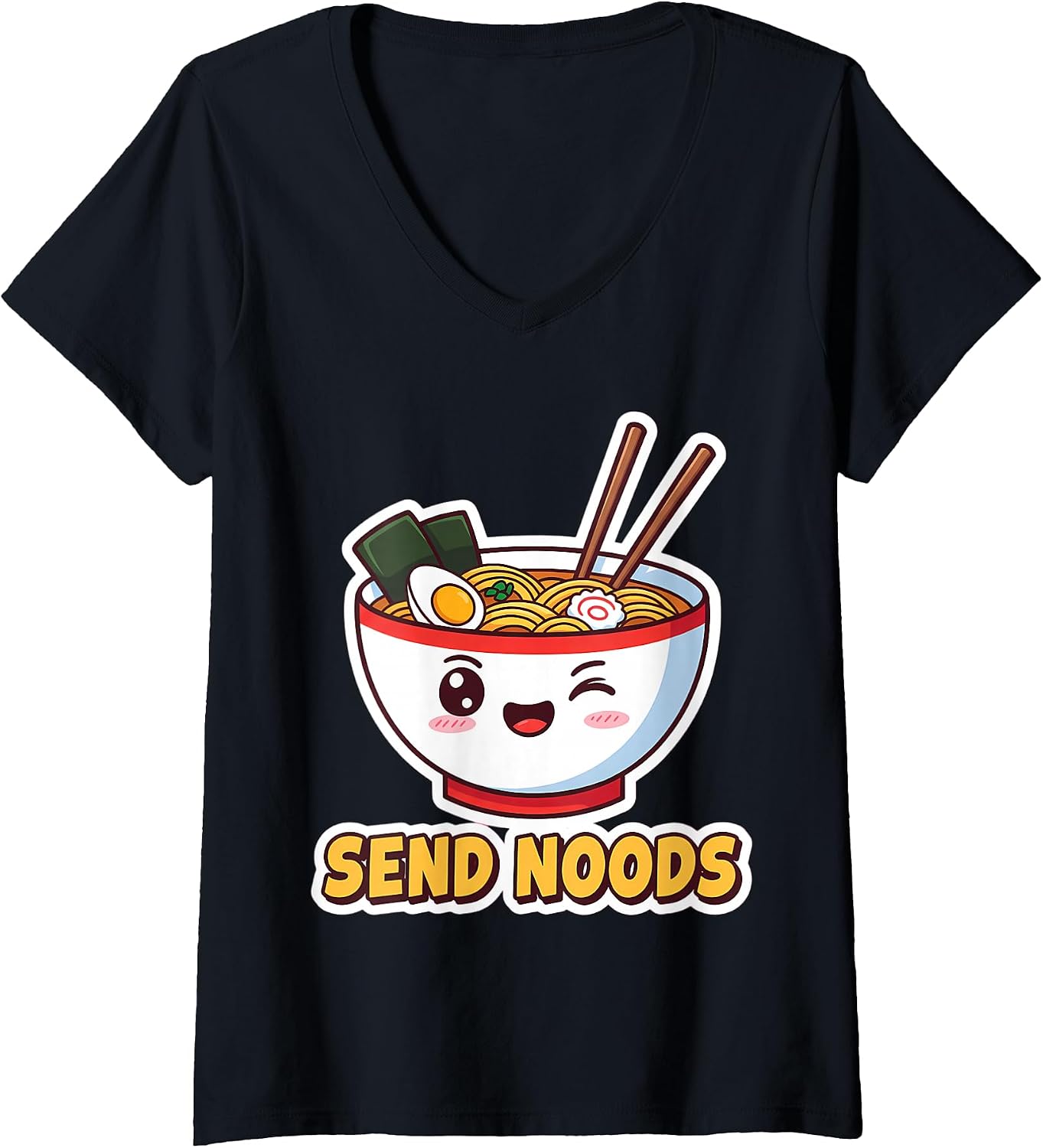 Send Noods Funny Ramen Noodle Lover Pun Merch - Adult & Kids T-Shirts, Sweatshirts & Hoodies apparel design preview 1