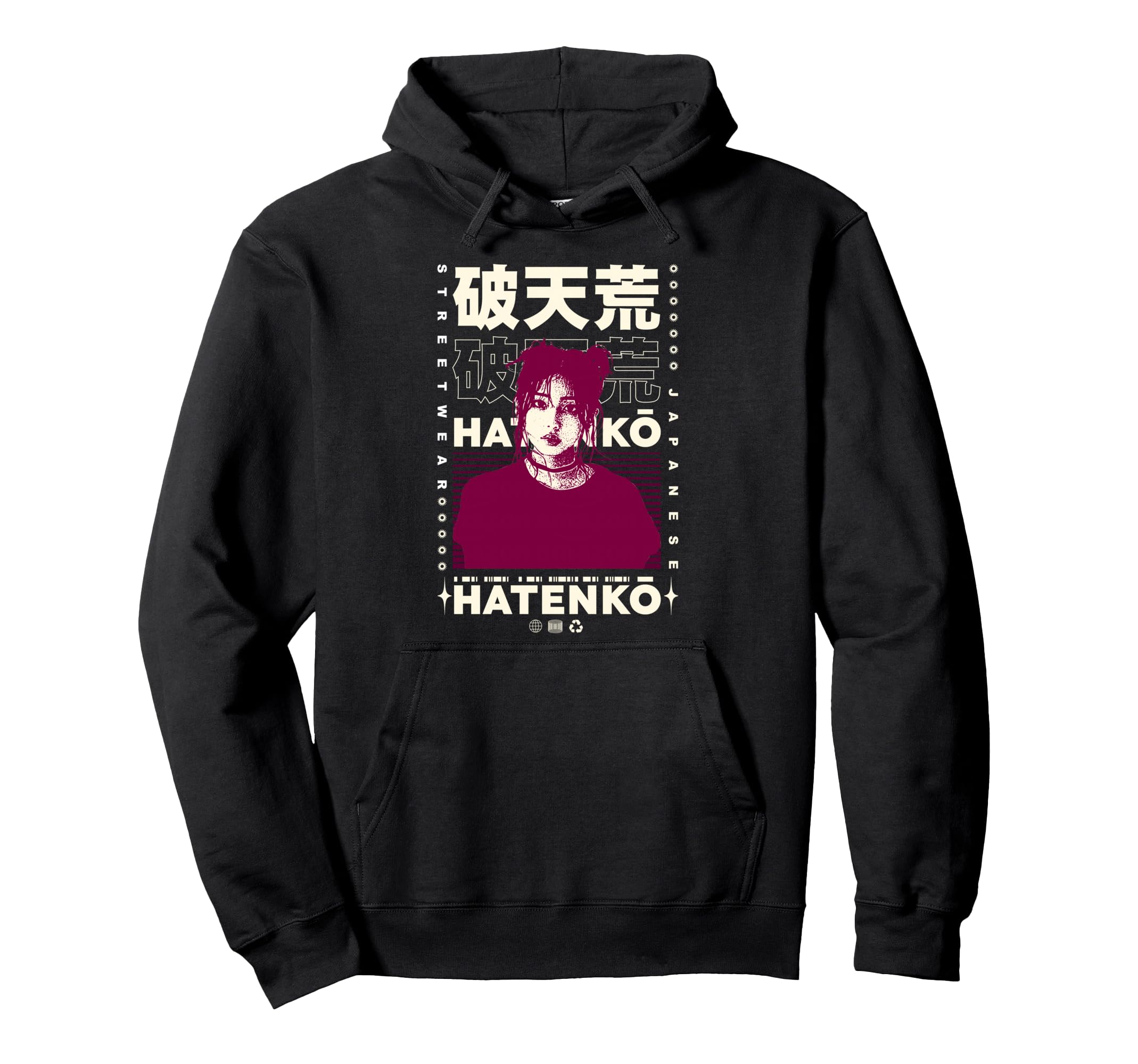Y2K Japanese Bold Urban Graffiti Hoodie - Custom Art Print for Adults - T-Shirt, Sweatshirt, Hoodie