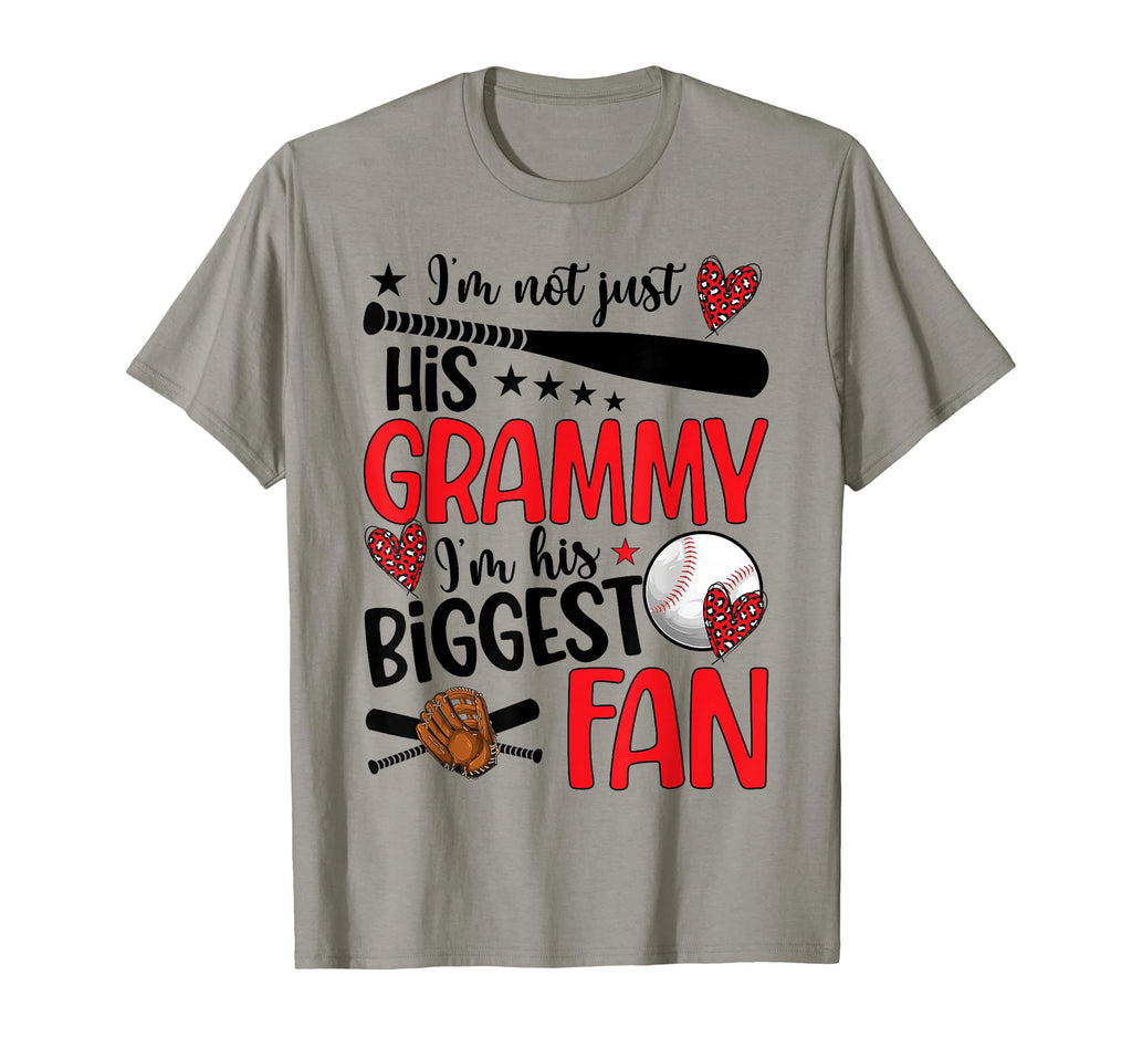 His Biggest Fan Baseball Grammy T-Shirt - Unique Graphic Men Women - T-Shirt, Sweatshirt, Hoodie