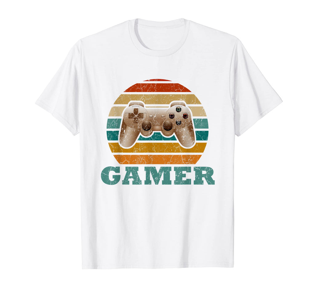 Gamer Video Games Players Gamers Sunset T-Shirt - Minimalist Print Unisex - T-Shirt, Sweatshirt, Hoodie