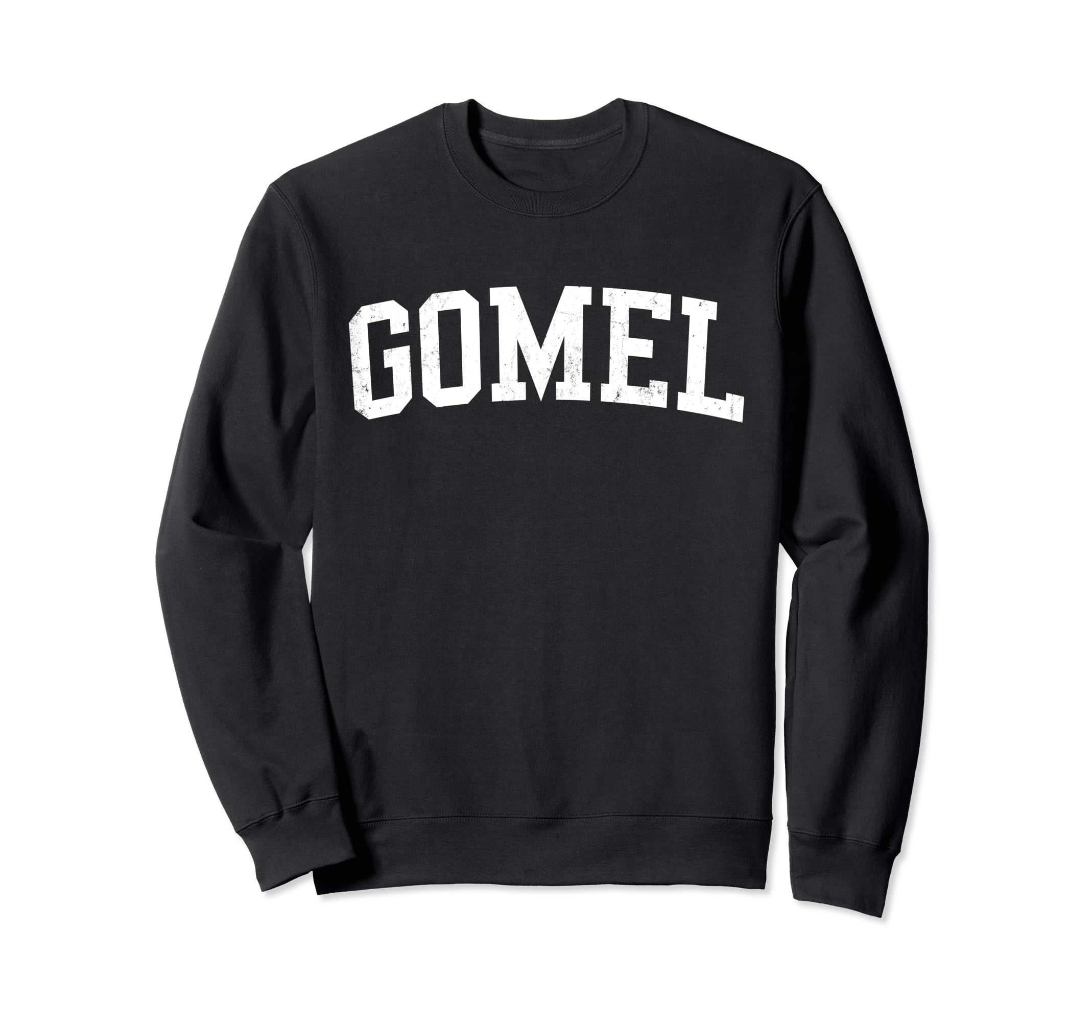 Gomel Belarus Distressed White Sweatshirt - Graphic Print for Adults - T-Shirt, Sweatshirt, Hoodie