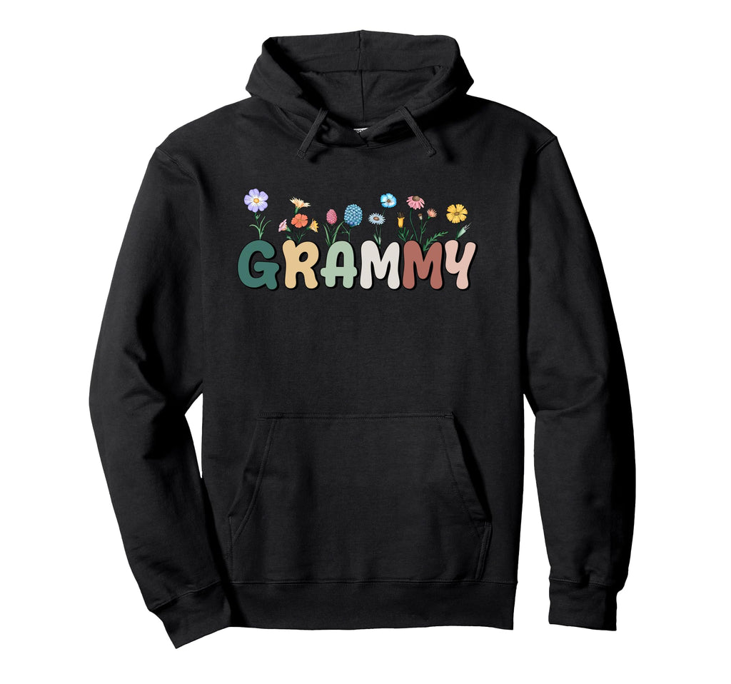 Grammy Wildflowers Grandma Floral Hoodie - Unique Graphic for Adults - T-Shirt, Sweatshirt, Hoodie
