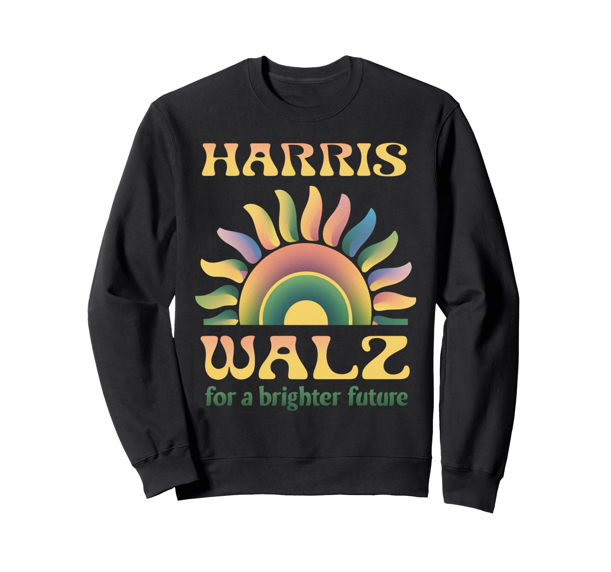 Boho Harris Walz Brighter Tomorrow Sweatshirt - Aesthetic Graphic Men Women - T-Shirt, Sweatshirt, Hoodie