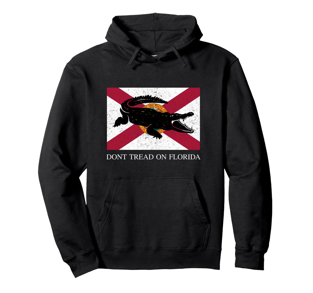 Distressed Dont Tread Florida Us Flag Hoodie - Custom Art Print for Adults - T-Shirt, Sweatshirt, Hoodie