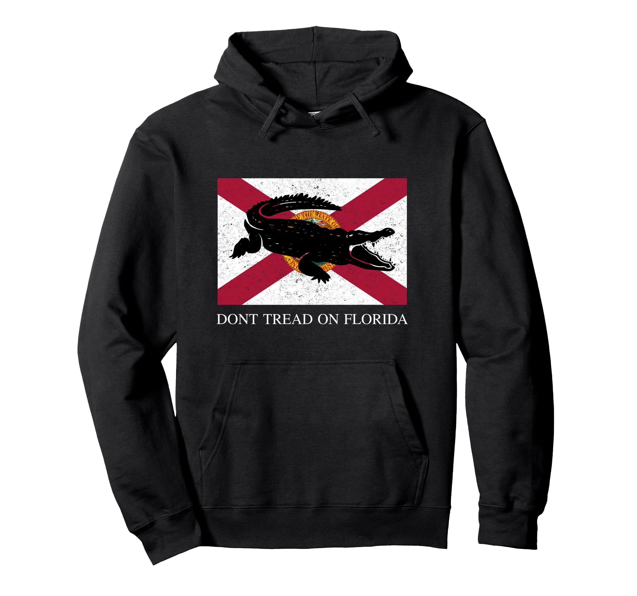 Distressed Dont Tread Florida Us Flag Hoodie - Custom Art Print for Adults - T-Shirt, Sweatshirt, Hoodie