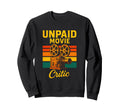 Unpaid Movie Critic Film Camera Sweatshirt - Minimalist Print for Adults - T-Shirt, Sweatshirt, Hoodie