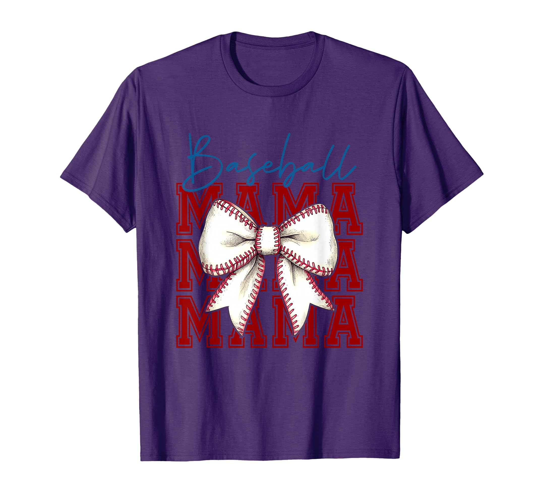 Baseball Mama Bow Unique T-Shirt - Streetwear Style Unisex - T-Shirt, Sweatshirt, Hoodie
