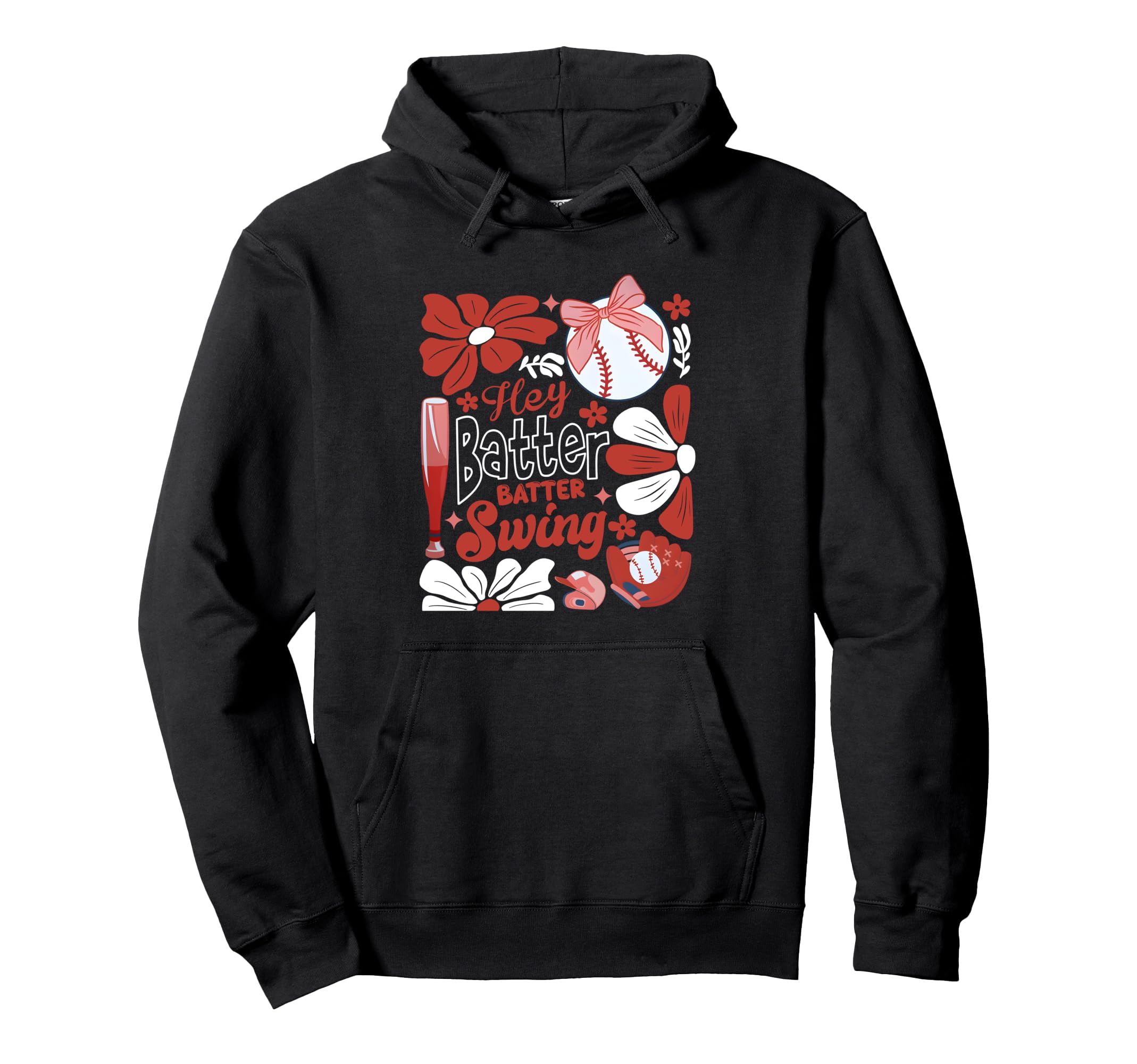 Softball Batter Batter Swing Boho Hoodie - Streetwear Style for Adults - T-Shirt, Sweatshirt, Hoodie