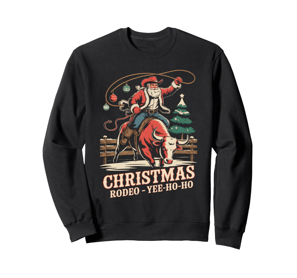 Santa Claus Cowboy Sweatshirt - Aesthetic Graphic Unisex - T-Shirt, Sweatshirt, Hoodie