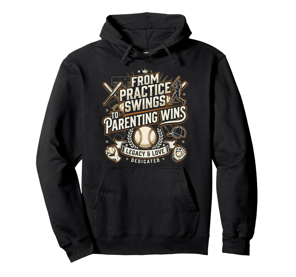 Baseball Dad Baseballer Daddy Hoodie - Streetwear Style for Adults - T-Shirt, Sweatshirt, Hoodie