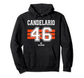 Jeimer Candelario 46 Detroit Michigan Mlb Hoodie - Custom Art Print Unisex - T-Shirt, Sweatshirt, Hoodie