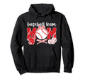 Baseball Team Mom Baseball Team Mama Hoodie - Graphic Print for Adults - T-Shirt, Sweatshirt, Hoodie