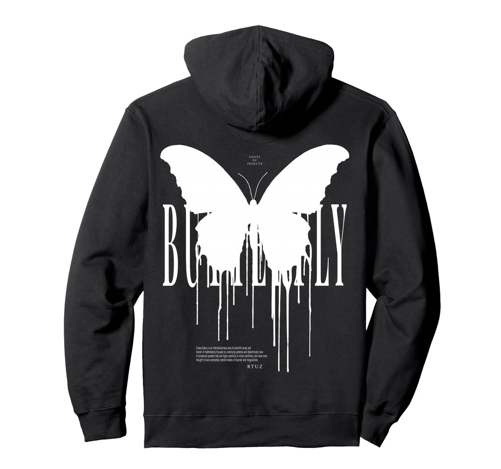 Y2K Back Streetwear Butterfly Hoodie - Custom Art Print for Adults - T-Shirt, Sweatshirt, Hoodie