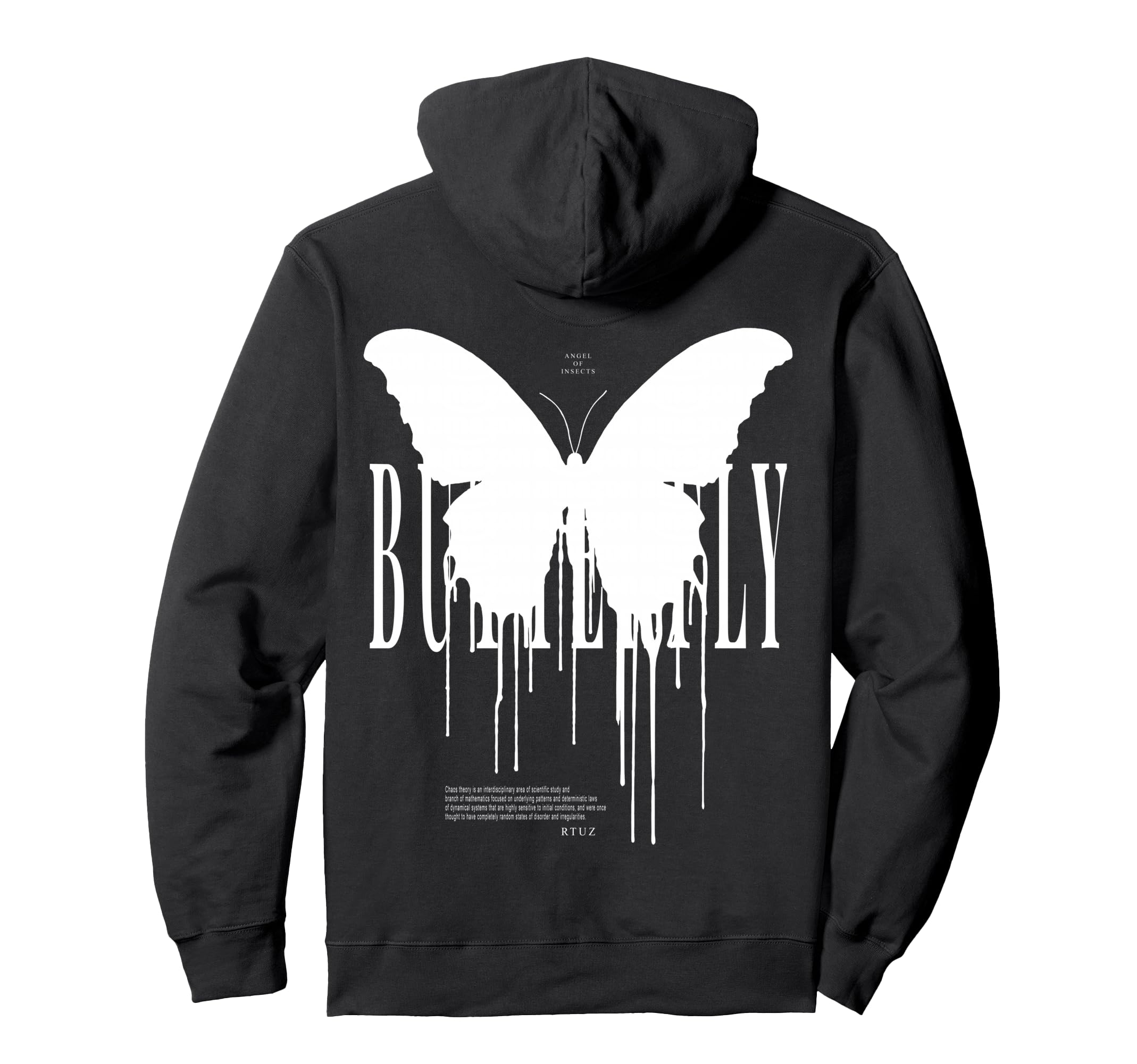 Y2K Back Streetwear Butterfly Hoodie - Custom Art Print for Adults - T-Shirt, Sweatshirt, Hoodie