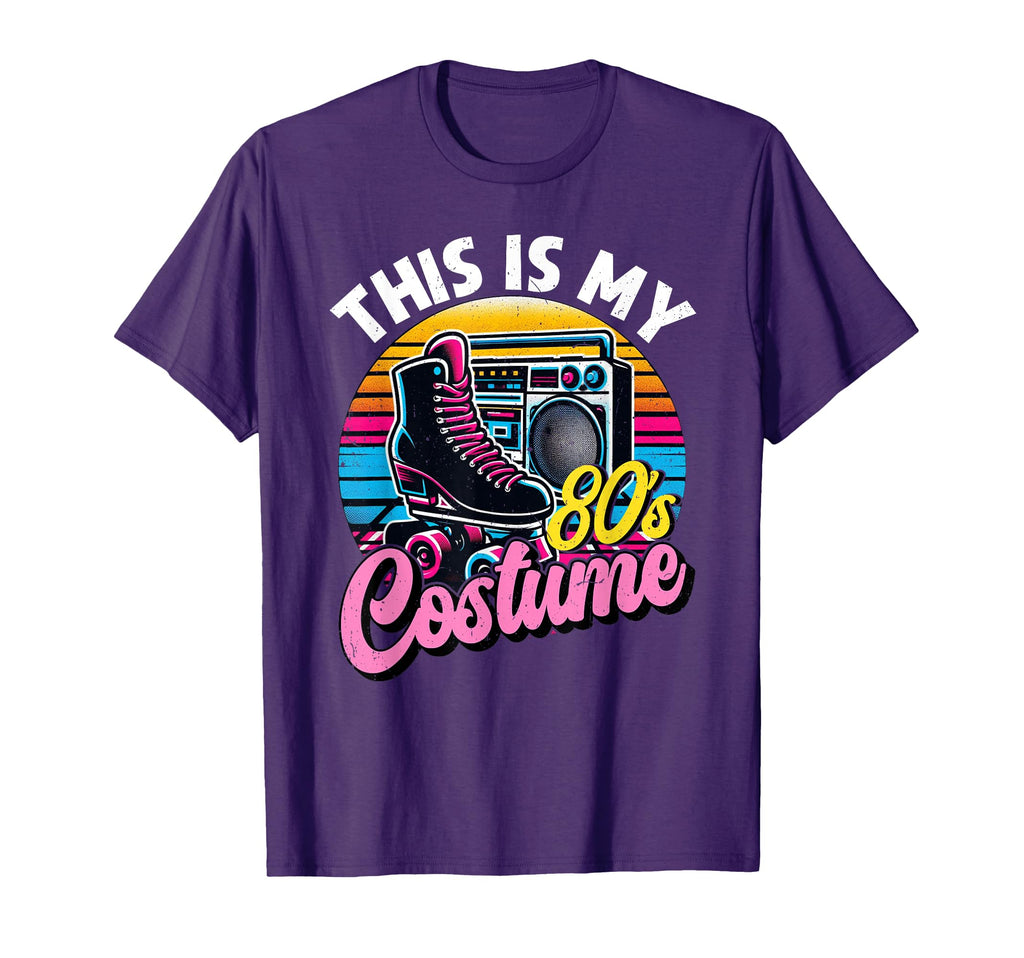 Roller Skates This Is My 80S Costume 80S T-Shirt - Unique Graphic Unisex - T-Shirt, Sweatshirt, Hoodie