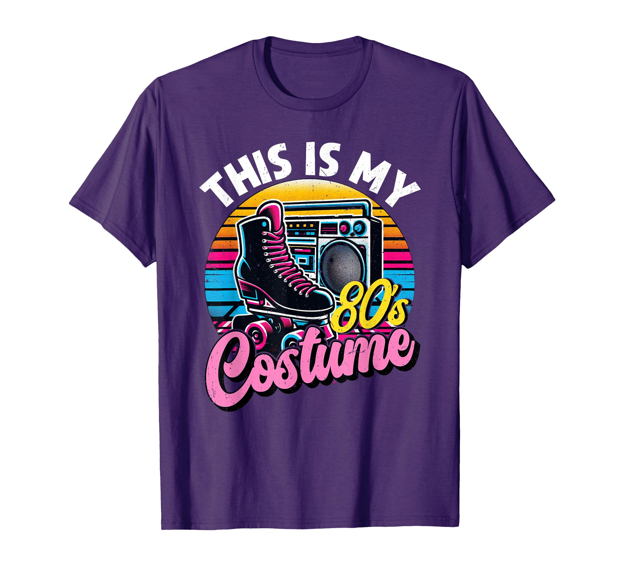 Roller Skates This Is My 80S Costume 80S T-Shirt - Unique Graphic Unisex - T-Shirt, Sweatshirt, Hoodie