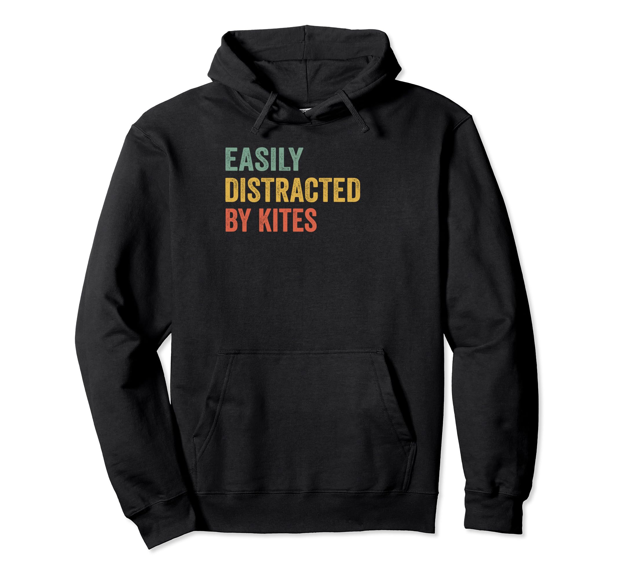 Easily Distracted Kites Pilot Hoodie - Minimalist Print for Adults - T-Shirt, Sweatshirt, Hoodie