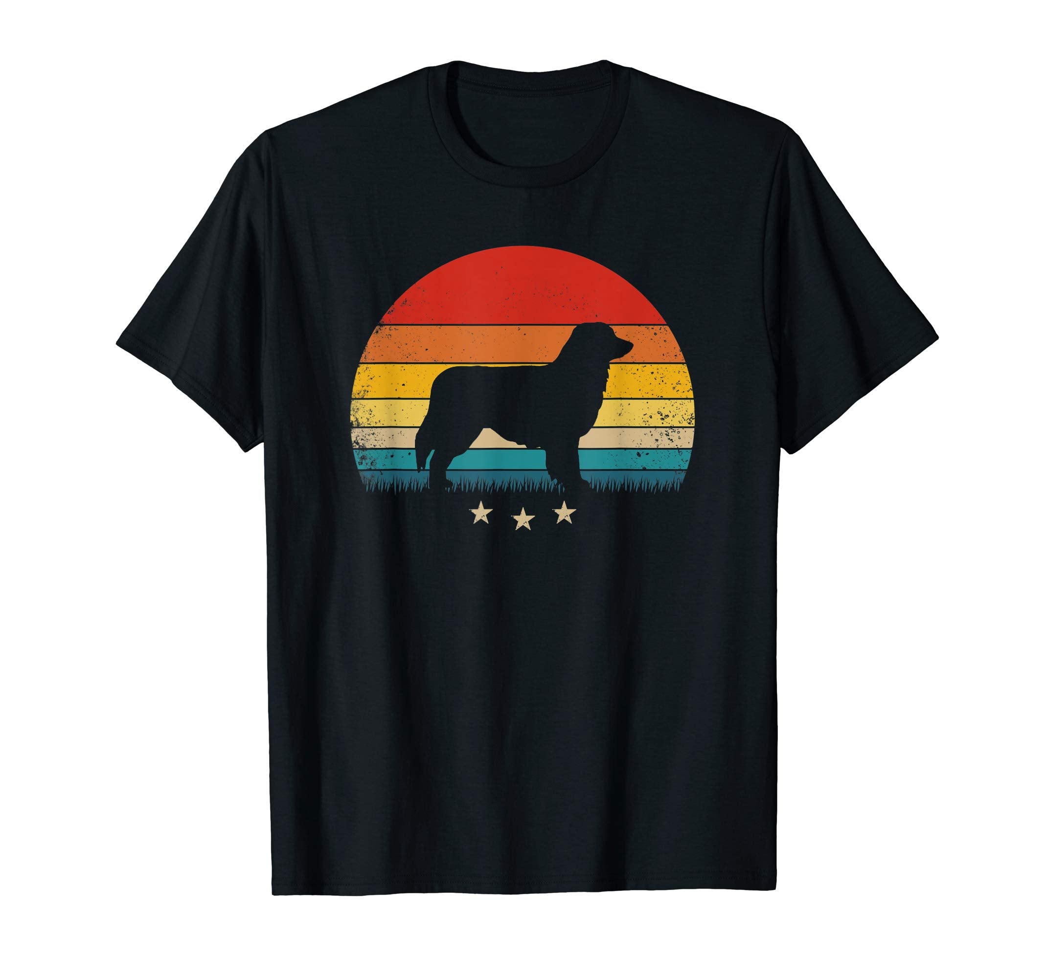 Australian Shepherd Silhouette Sunset T-Shirt - Novelty Apparel for Adults - T-Shirt, Sweatshirt, Hoodie