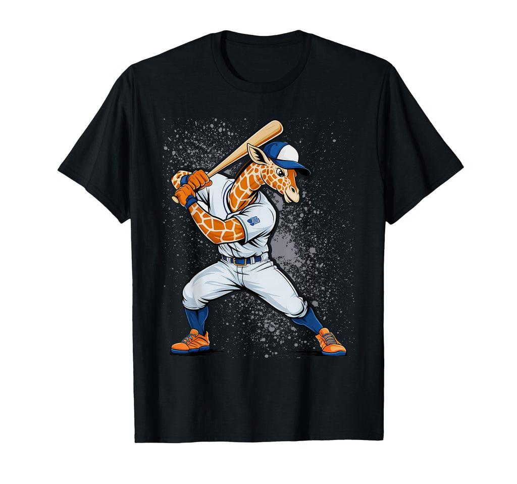 Giraffe Baseball Giraffe Lovers T-Shirt - Unique Graphic Men Women - T-Shirt, Sweatshirt, Hoodie