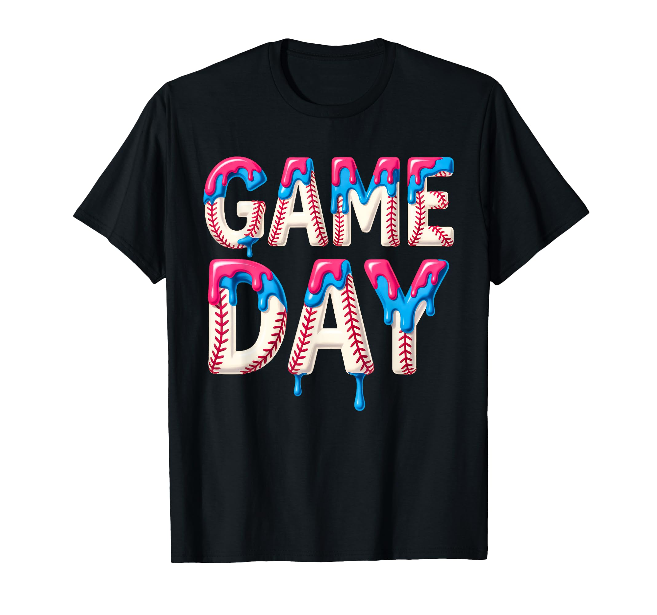 Game Day Baseball Drip Sister Brother T-Shirt - Aesthetic Graphic Unisex - T-Shirt, Sweatshirt, Hoodie