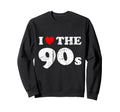 Distressed Grunge Worn Out I Love Sweatshirt - Minimalist Print for Adults - T-Shirt, Sweatshirt, Hoodie