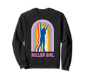 Roller Disco Skates Rainbow Sweatshirt - Minimalist Print Unisex - T-Shirt, Sweatshirt, Hoodie