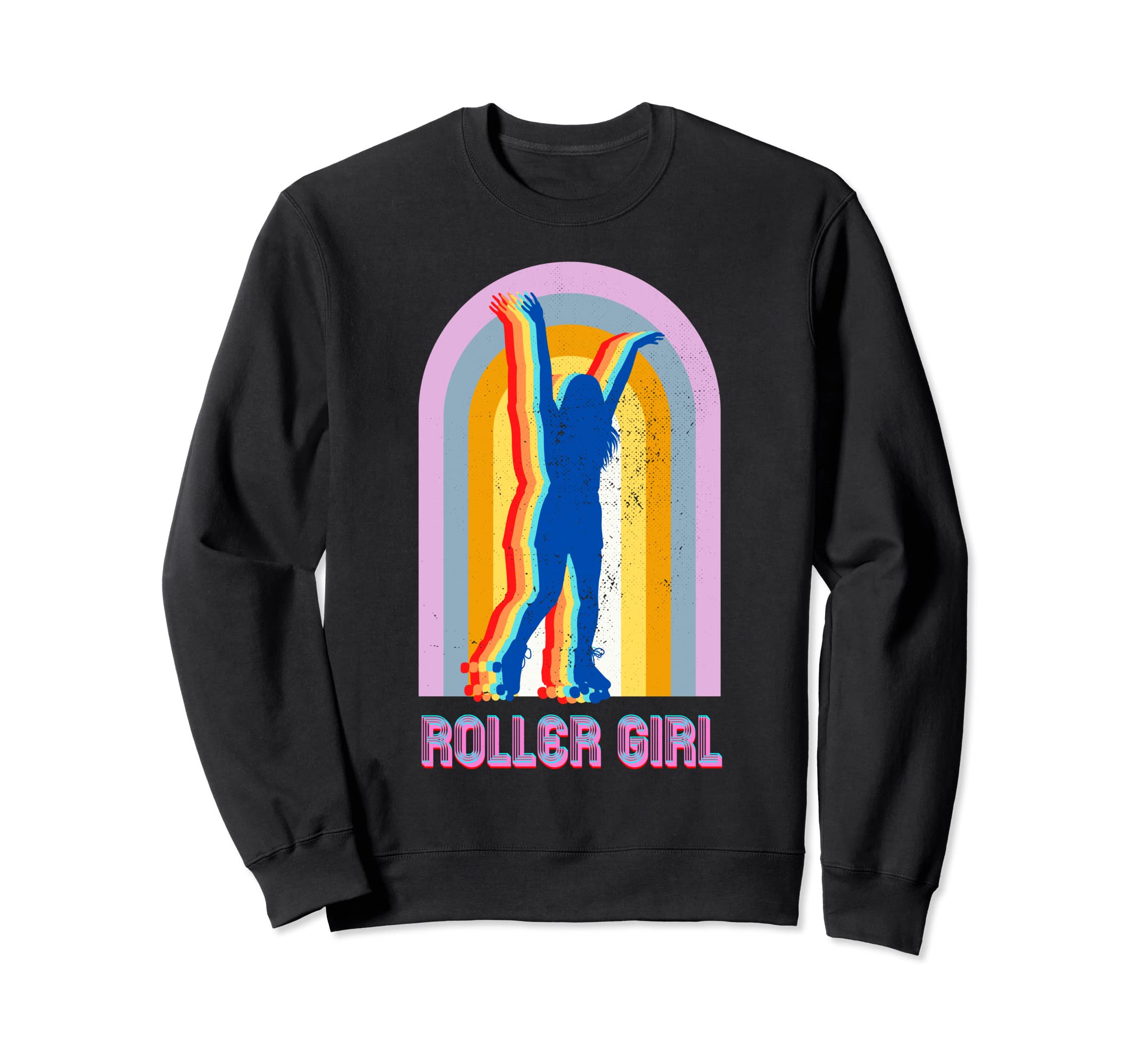 Roller Disco Skates Rainbow Sweatshirt - Minimalist Print Unisex - T-Shirt, Sweatshirt, Hoodie