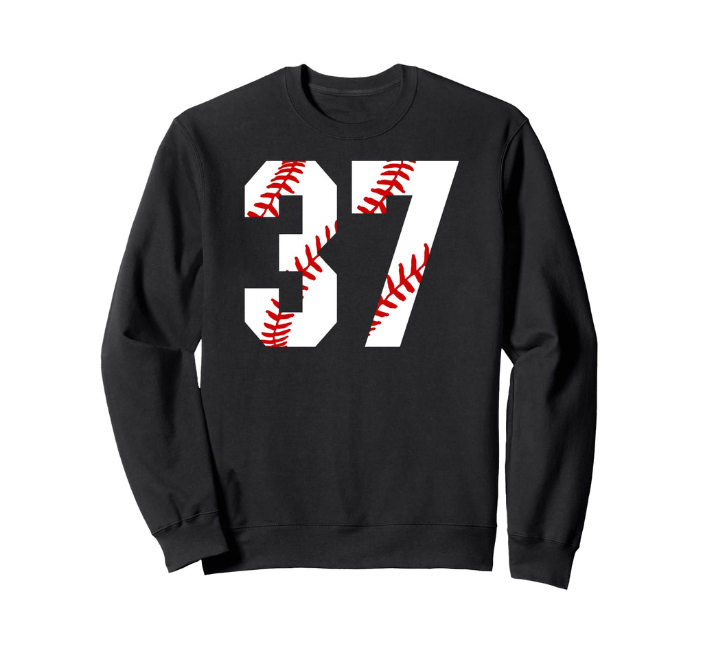 Baseball Mom 37 Jersey Baseball Sweatshirt - Minimalist Print Unisex - T-Shirt, Sweatshirt, Hoodie