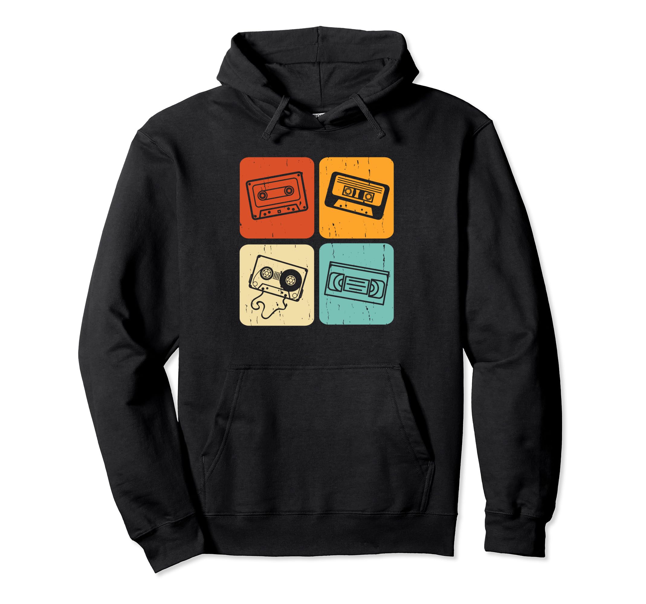Music Cassette Mixtape Funny Music Lover Hoodie - Unique Graphic Unisex - T-Shirt, Sweatshirt, Hoodie