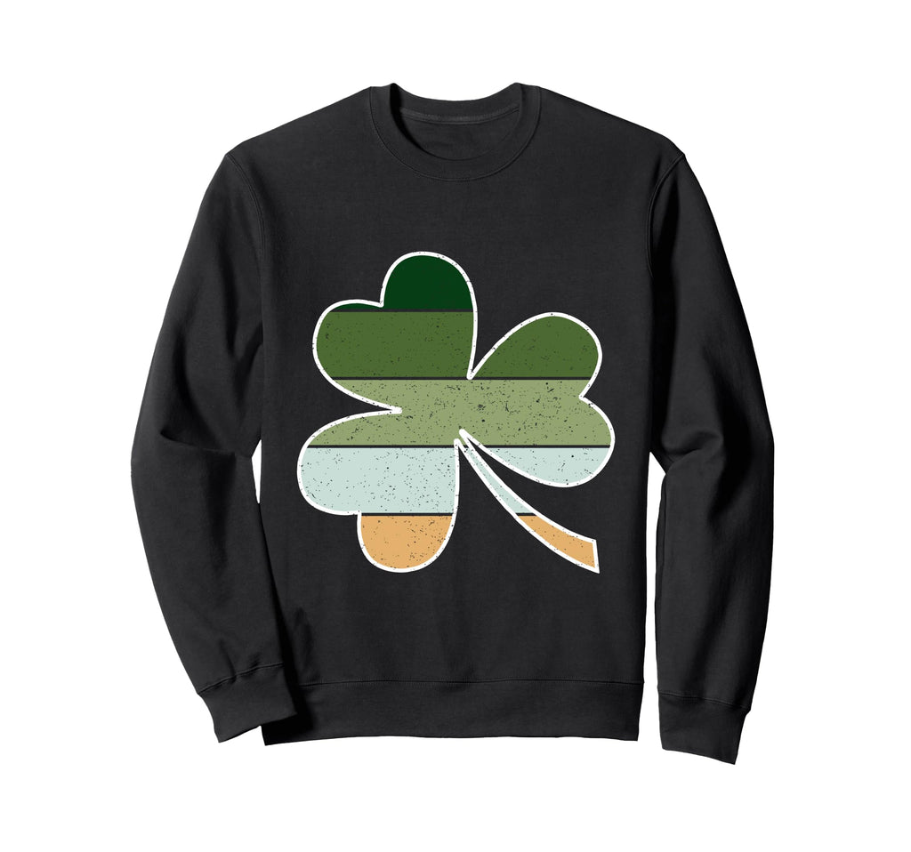 St Patricks Day Shamrock Sunset Sweatshirt - Unique Graphic Men Women - T-Shirt, Sweatshirt, Hoodie