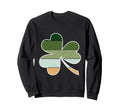 St Patricks Day Shamrock Sunset Sweatshirt - Unique Graphic Men Women - T-Shirt, Sweatshirt, Hoodie