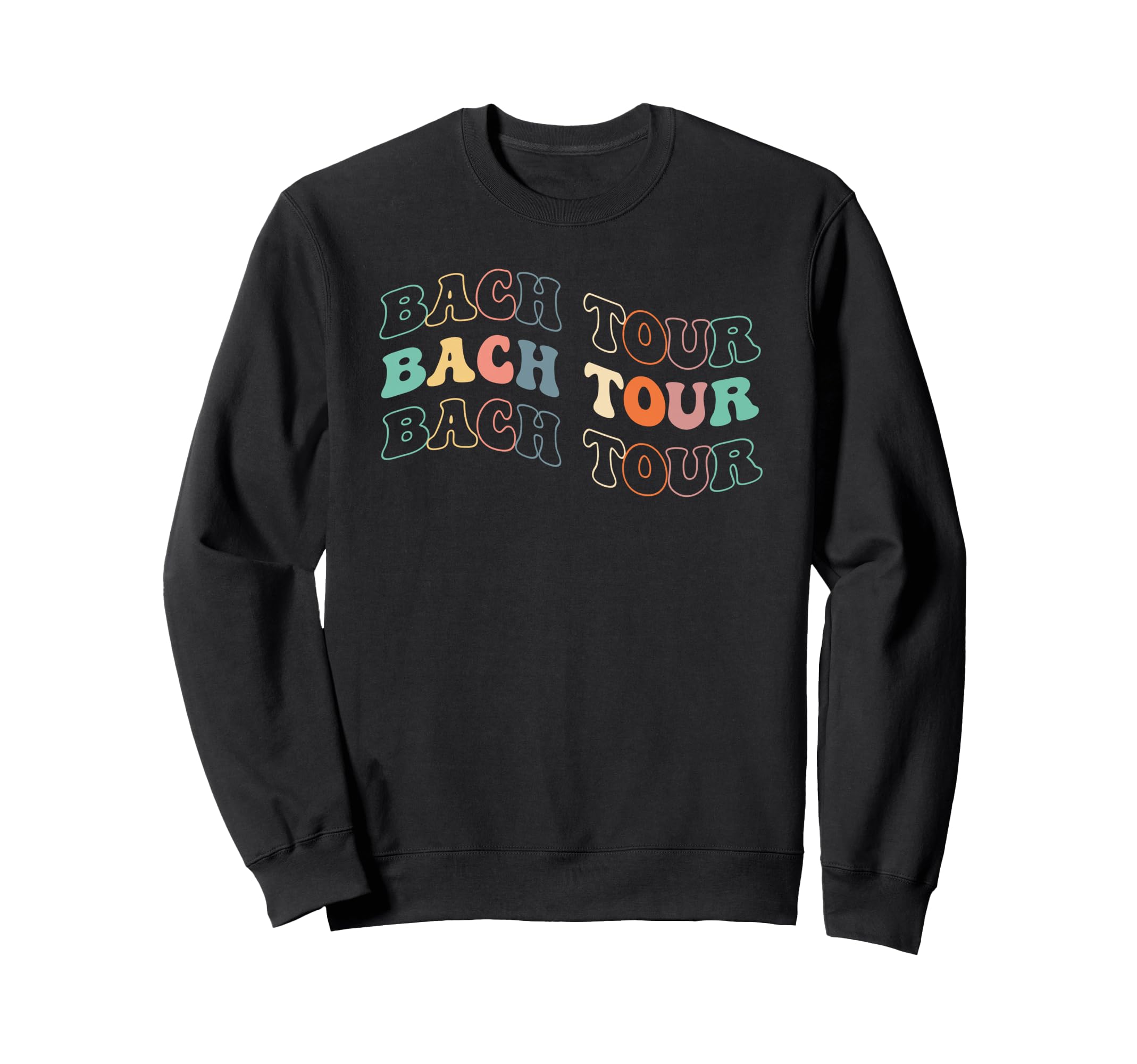 Groovy Boho Bach Tour Bridesmaid Sweatshirt - Minimalist Print for Adults - T-Shirt, Sweatshirt, Hoodie